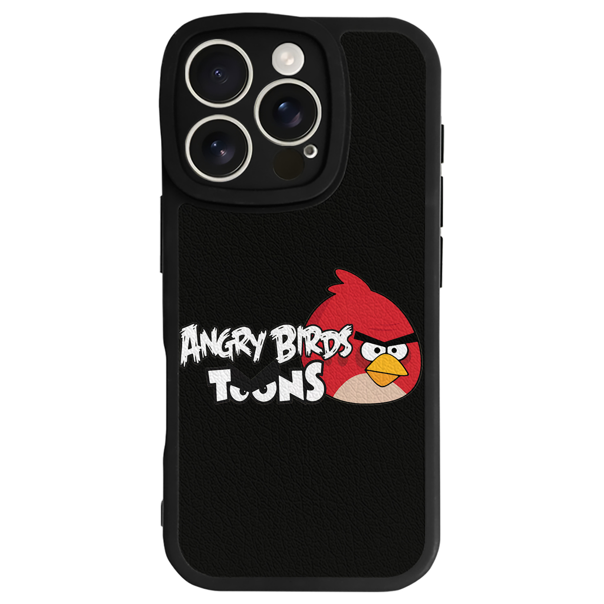（画像用） Angry Birds アングリーバード 【iPhone 16シリーズ対応】シリコンスマホケース（レザー調） 材質：シリコン